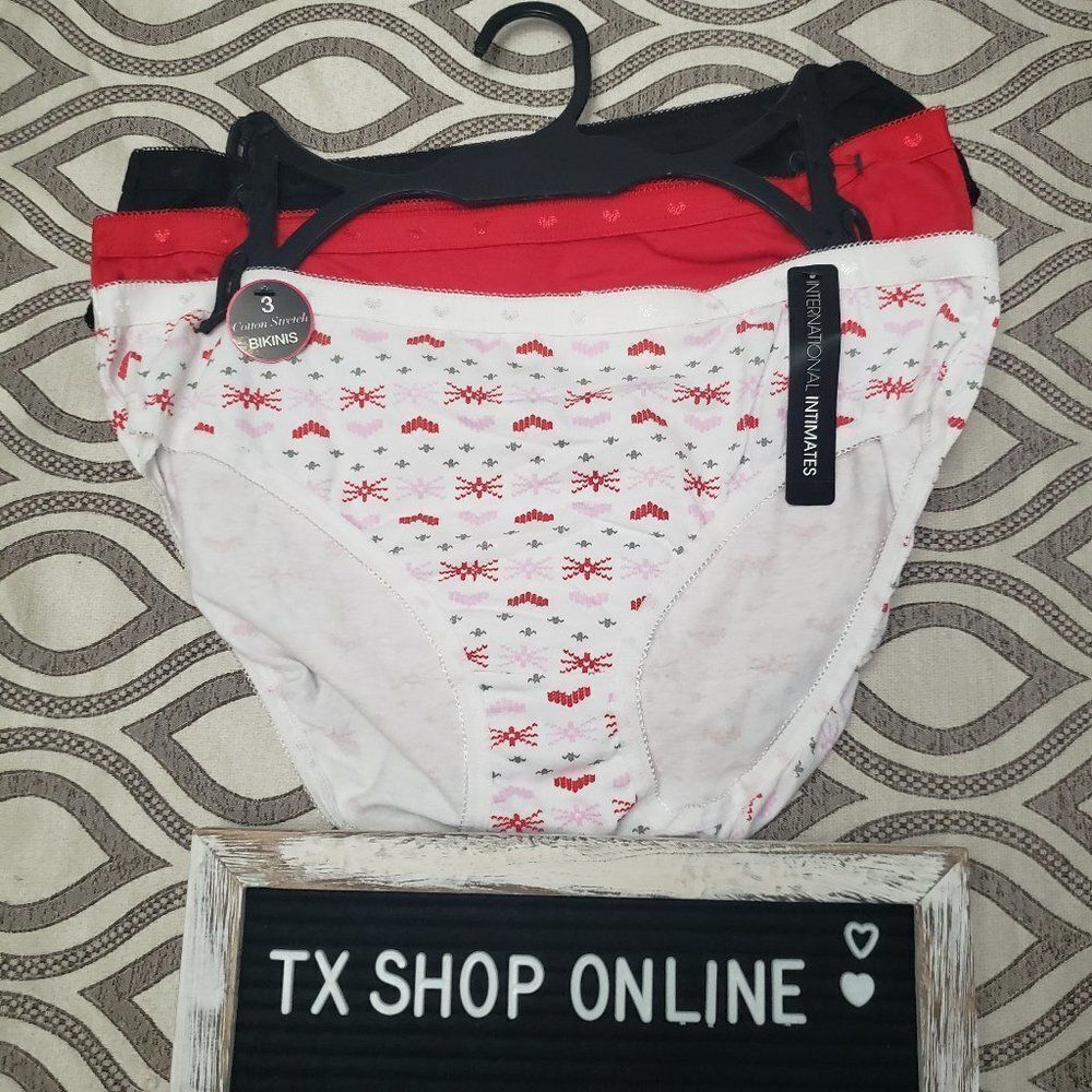 INTERNATIONAL INTIMATES Women's 3 pack Bikini
